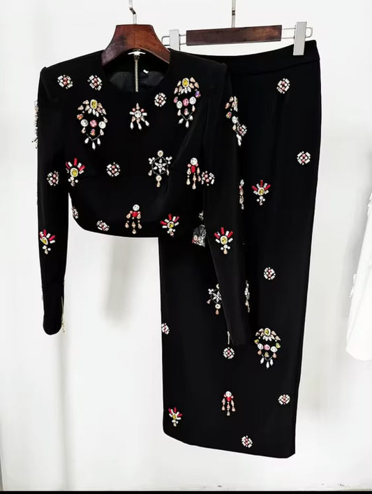 Julia Embellished Suit Set