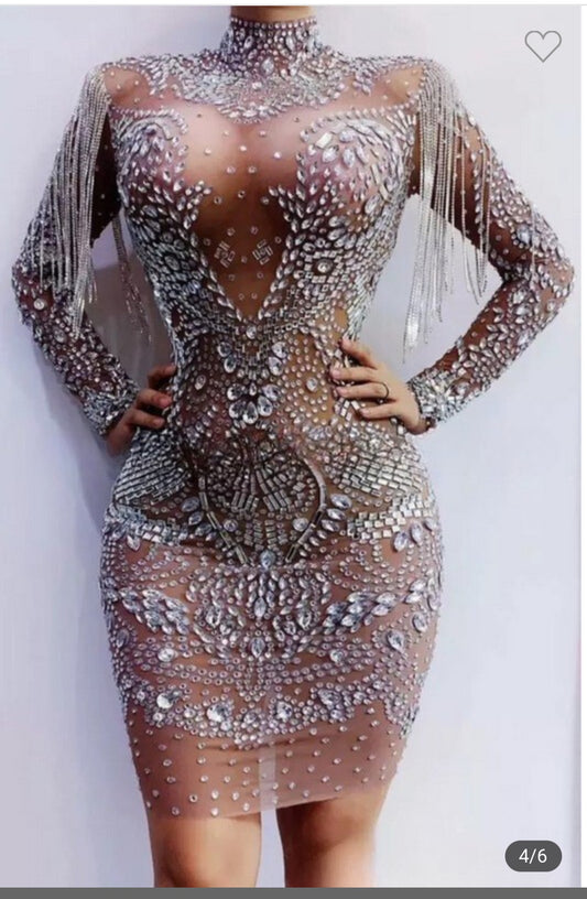 Charlize Tassel Dress