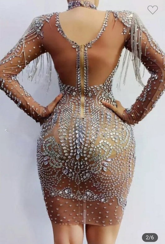 Charlize Tassel Dress
