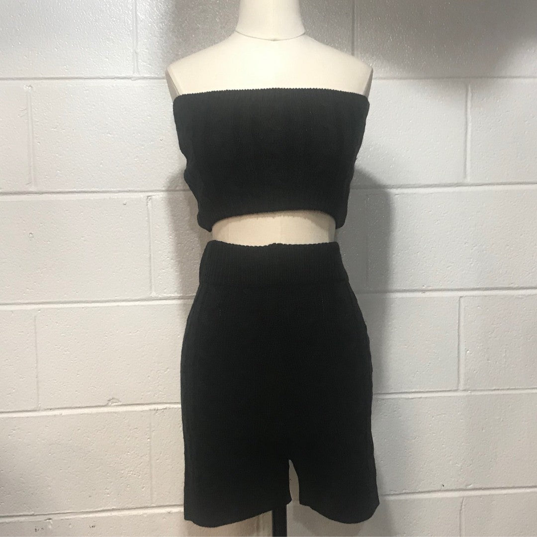 Knit Two-Piece  Shorts Set
