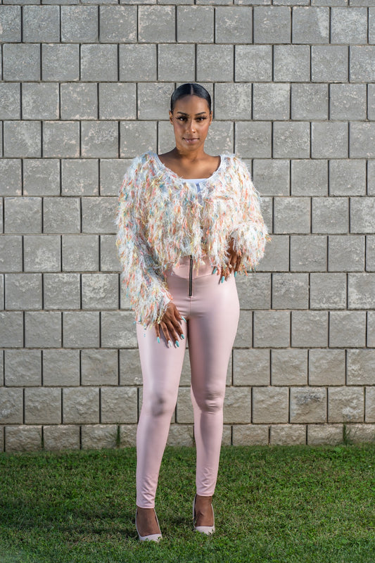 Cream Blue Sweater
