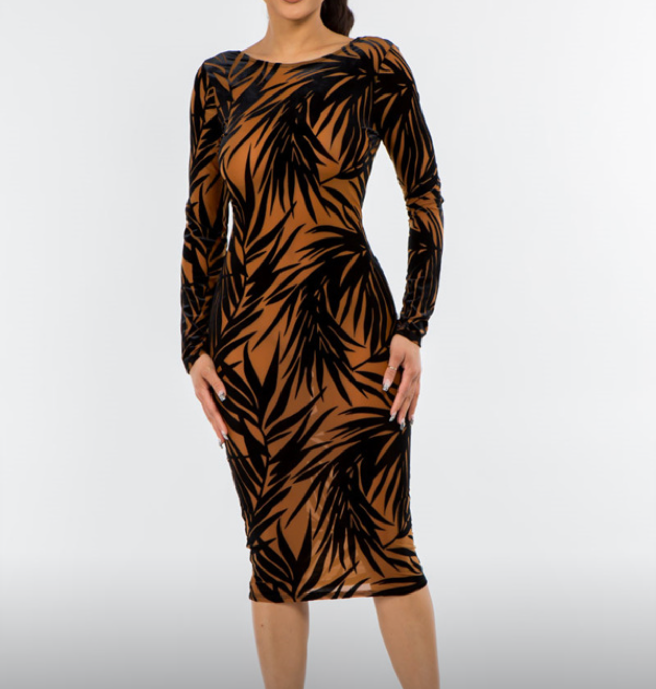 Palm sheer dress