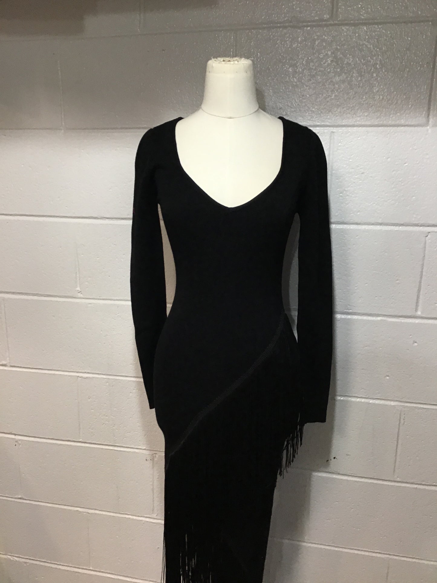 Black Fringe Dress